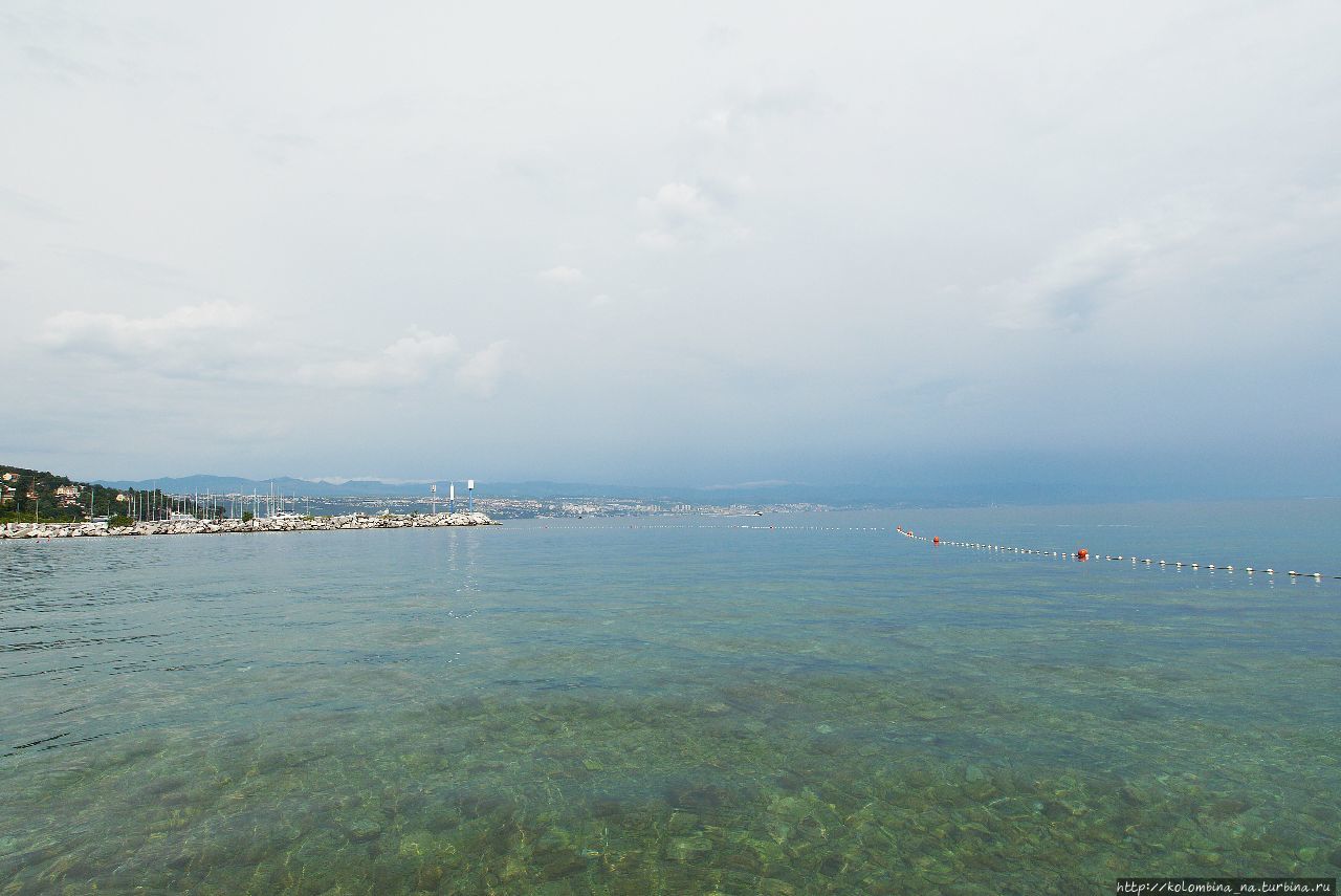 Первое знакомство с Хорватией. Бодрящее море Ičići Ичици, Хорватия
