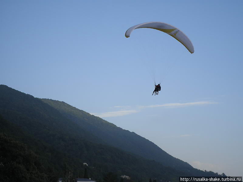 Полеты на параплане и мотодельтаплане Гагра, Абхазия