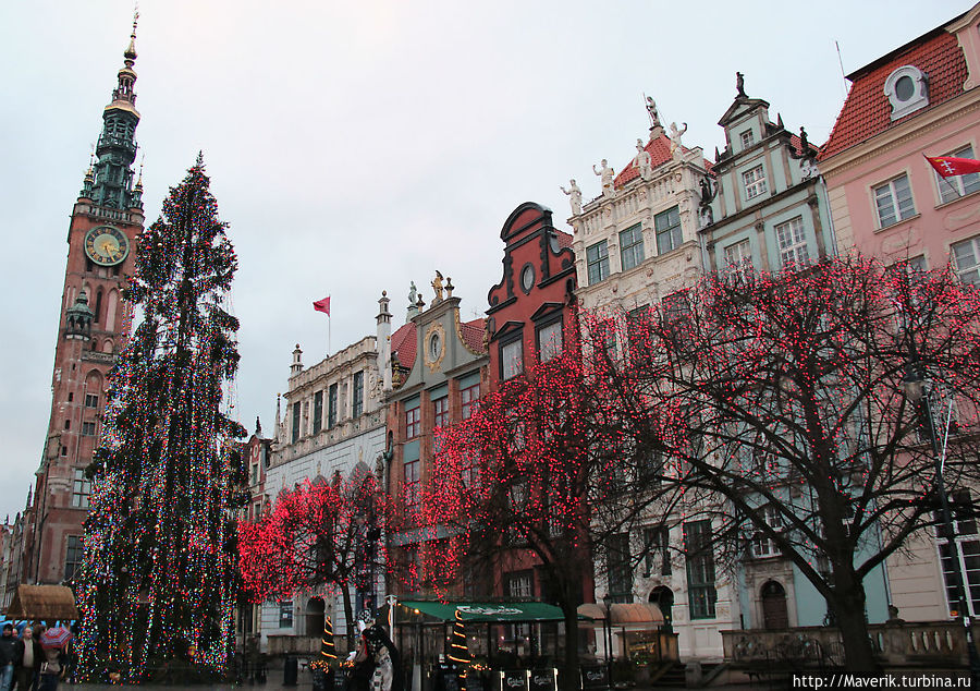 Новогодняя улица Длуга. Новогодняя улица Длуга.