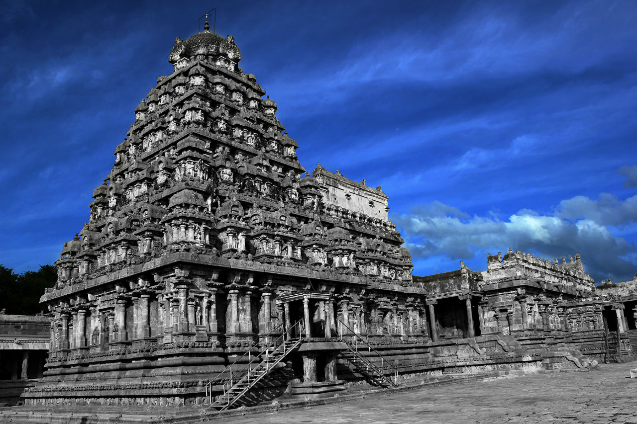 храм Айраватесвара в городе Дарасурам / Airavatesvara Temple at Darasuram