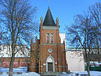 Протестантская кирха. Построена в 1888 году в неоготическом стиле. Сейчас в ней расположен краеведческий музей.