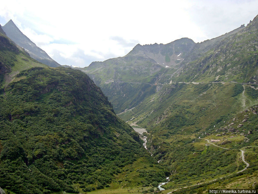 Горный перевал Susten Pass Кантон Ури, Швейцария