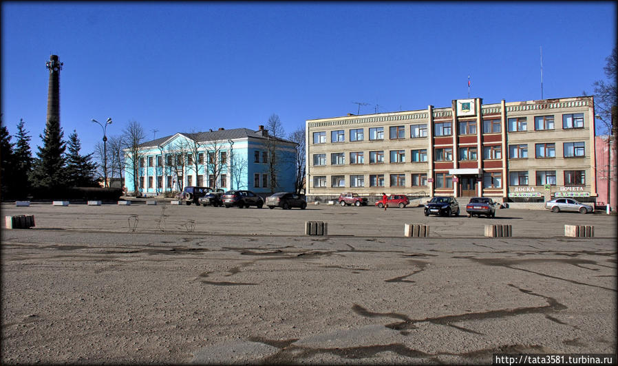 Исторический центр Невеля площадь Карла Маркса, бывшая Торговая или Красная. Невель, Россия
