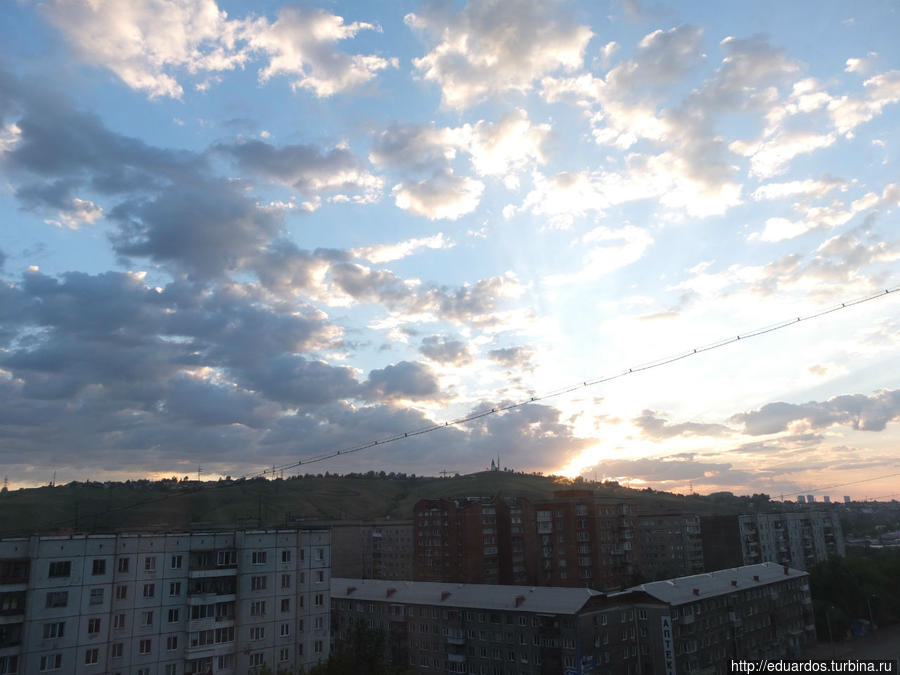 Не могу удержаться, закат и восход этим утром Красноярск, Россия