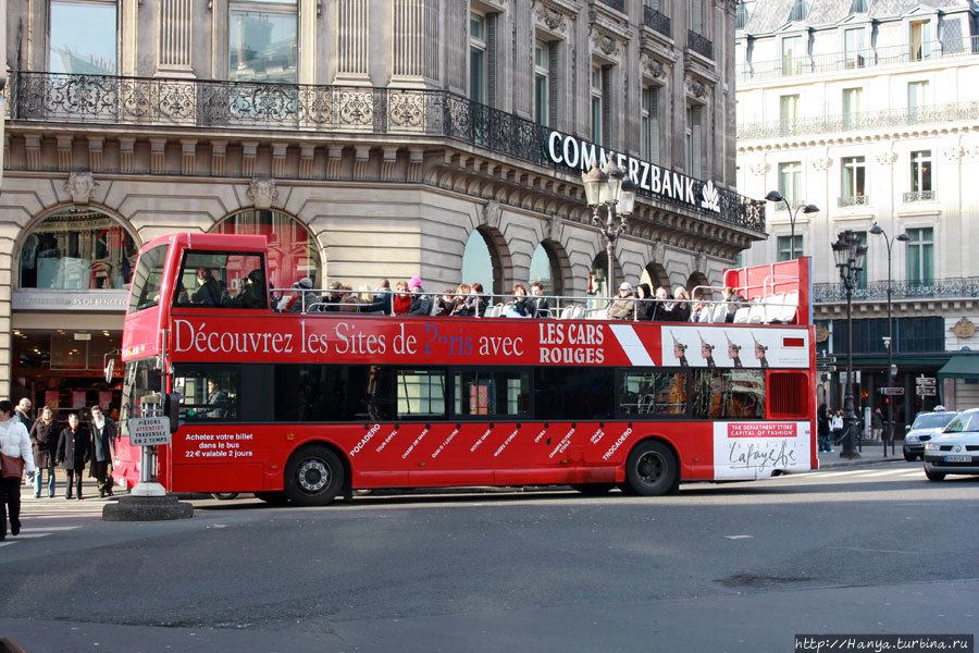 Экскурсионный автобус в Париже. Фото из интернета Париж, Франция