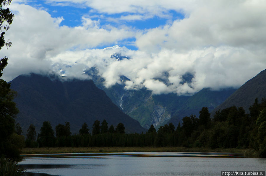 Lake Matheson Район Уэст-Кост, Новая Зеландия