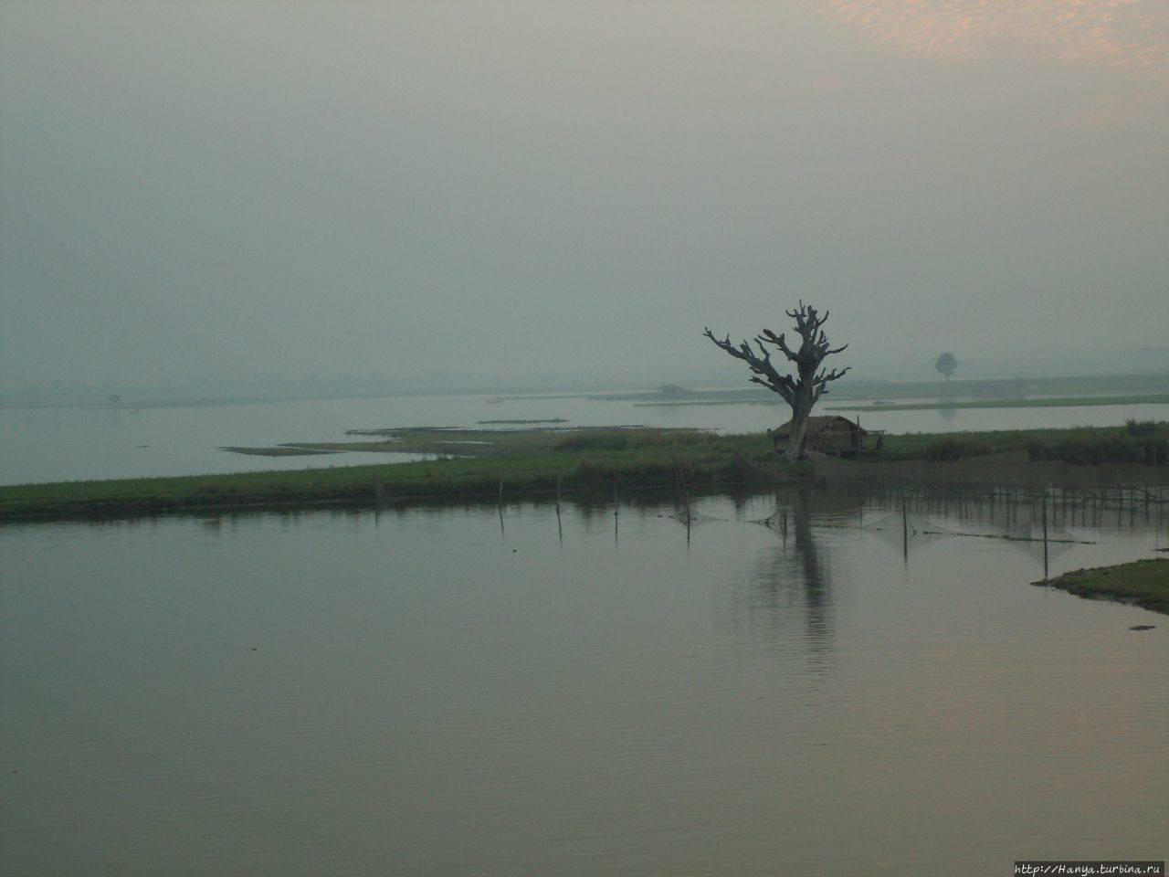 Озеро Таунтаман (Thaungthaman) Амарапура, Мьянма