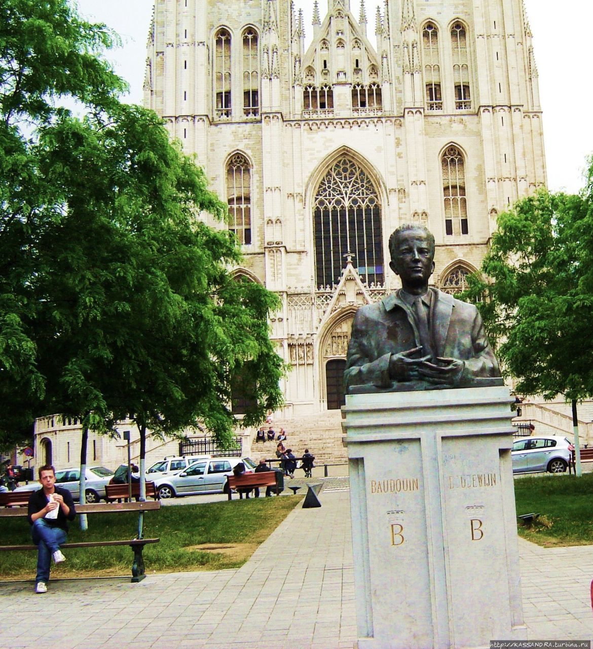 Статуя короля Бодуэна I Брюссель, Бельгия