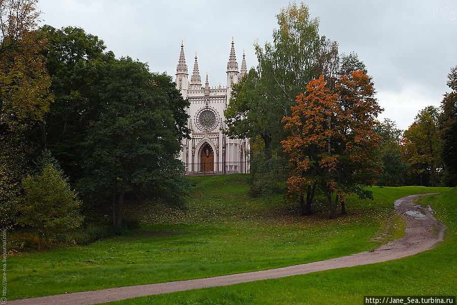 Пойманная неуловимая осень в парке Александрия Петергоф, Россия