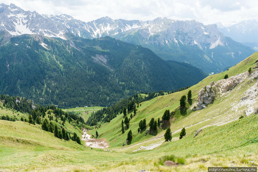 Доломитовые Альпы летом. День 2 Валь-ди-Фасса, Италия