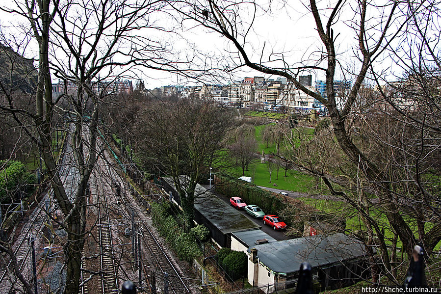 West Princes Street Gardens — центральный парк Эдинбурга Эдинбург, Великобритания
