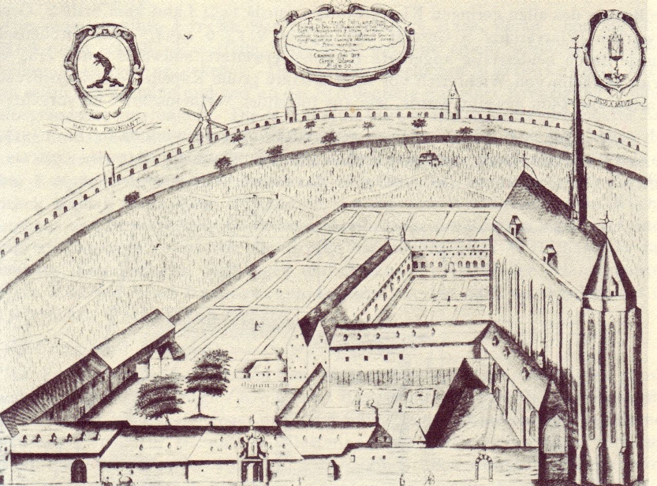 Вид 1670 года. На заднем плане изображен Gereonsmühle .

(Из Интернета) Кёльн, Германия