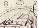 Вид 1670 года. На заднем плане изображен Gereonsmühle .

(Из Интернета)