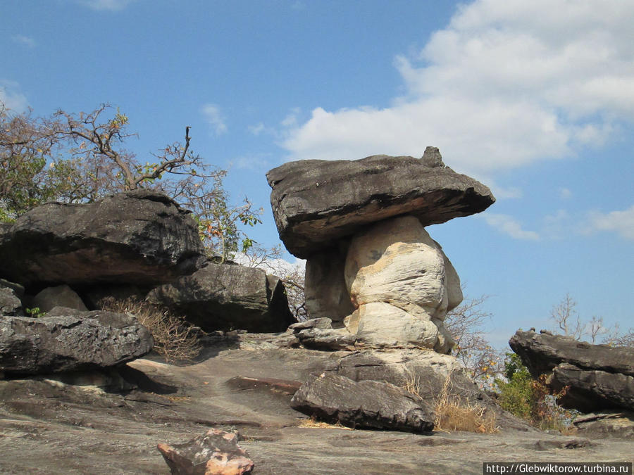Прогулка среди каменных грибов Мукдахан, Таиланд