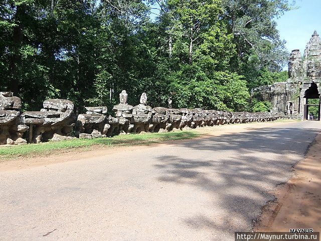 Дорога к самому крупному в мире буддитскому храму *Ангкор Ват* Дорога к самому крупному в мире буддитскому храму *Ангкор Ват*