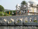 Дворец Jag Mandir на острове на озере Pichola, Удайпур, Раджастан, Индия