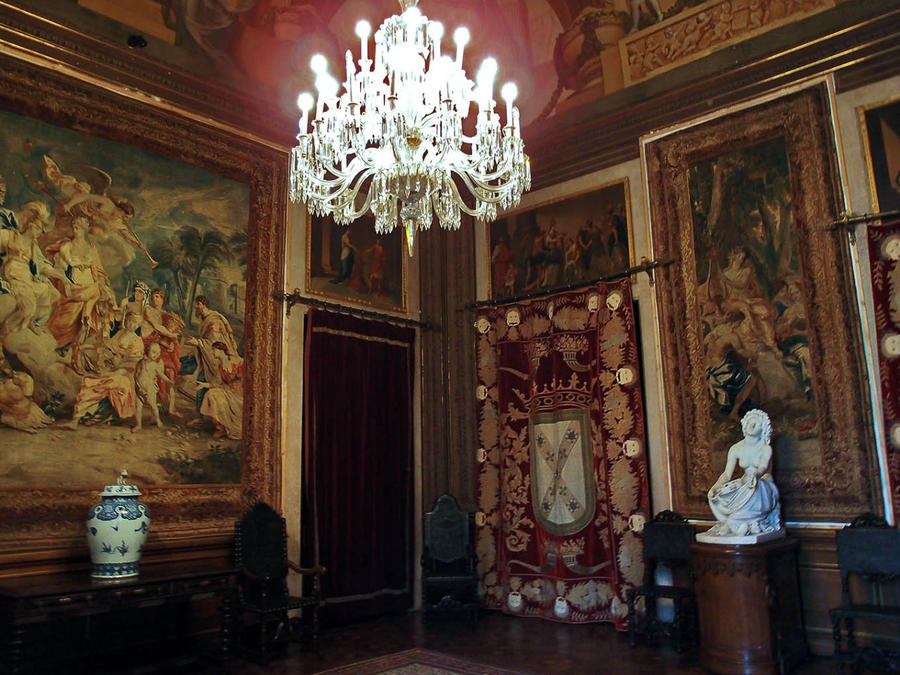 Интерьеры дворца Ажуда Лиссабон, Португалия