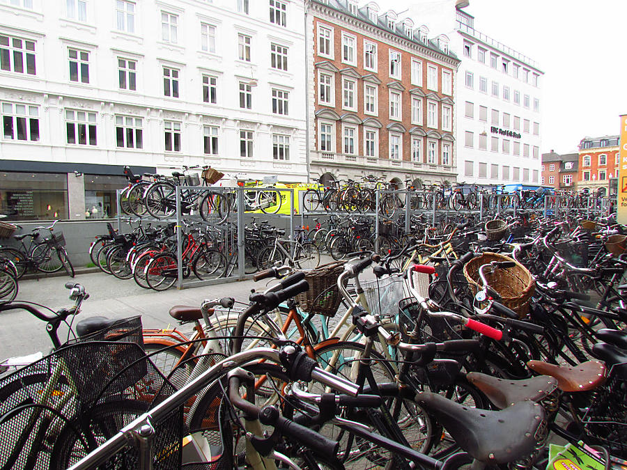 Велосипеды. Много-много велосипедов Копенгаген, Дания