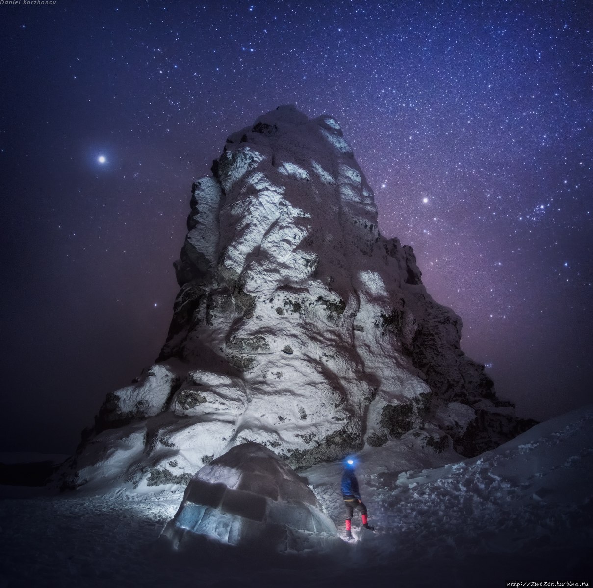Ночь на плато Маньпупунер (фото Даниила Коржонова) Свердловская область, Россия