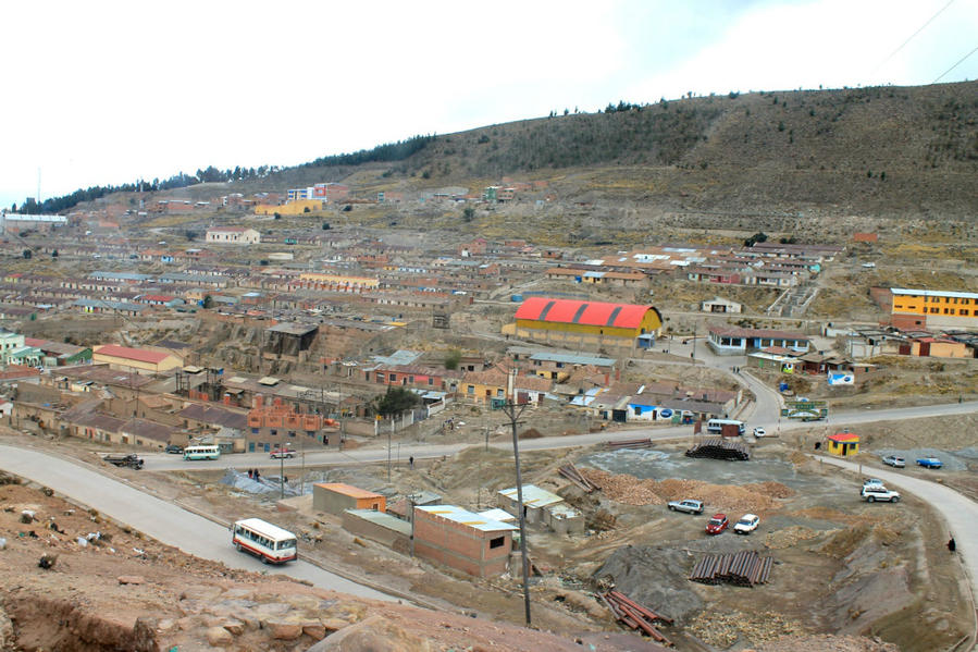 Общий вид зоны добычи Потоси, Боливия