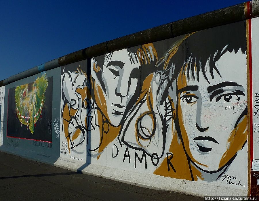 Берлинская стена, как объект стрит-арта Берлин, Германия