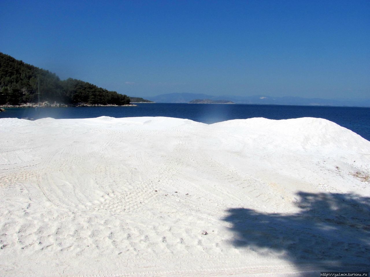Мраморный пляж Остров Тасос, Греция