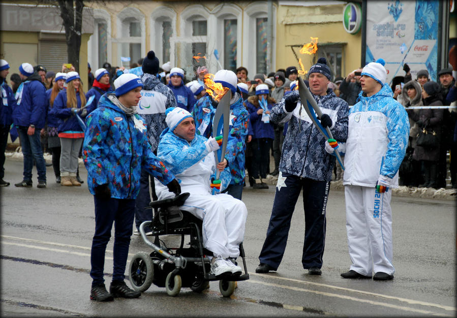 Один день из жизни Тулы (ч.2 — Паралимпийский огонь) Тула, Россия