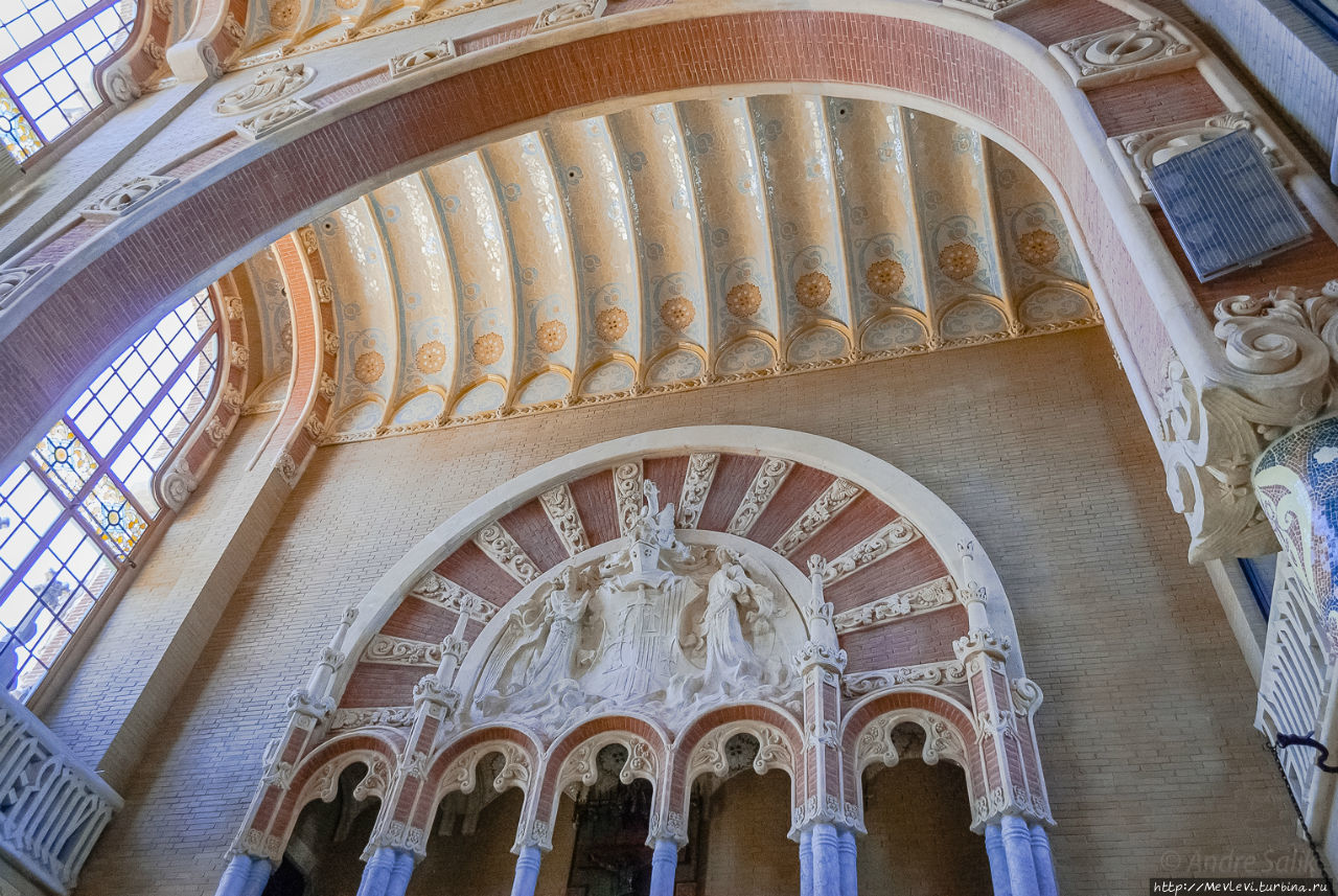 Внутри Hospital de Sant Pau Барселона, Испания Внутри Hospital de Sant Pau Барселона, Испания