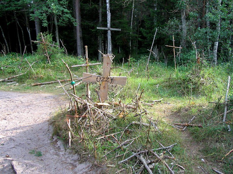 Гора крестов летом Уезд Хийумаа, Эстония