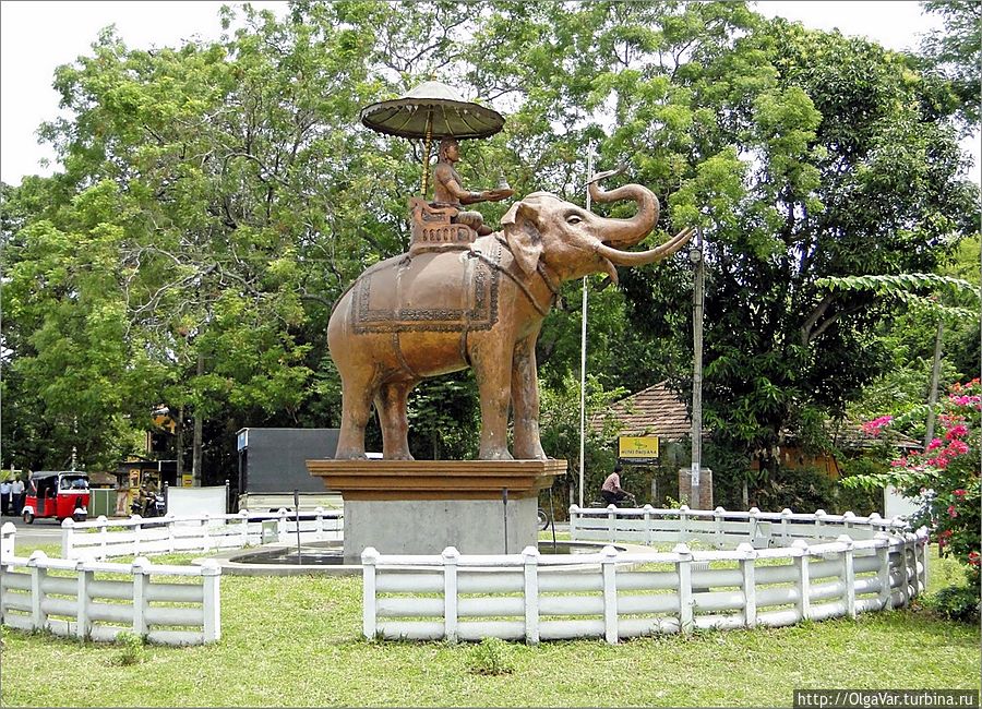 Современная Анурадхапура – сравнительно небольшой провинциальный городок, с длинными и широкими улицами, прерывающимися в некоторых местах кольцами миниатюрных круговых площадок, в центре которых обязательно стоит какая-нибудь скульптура. Анурадхапура, Шри-Ланка