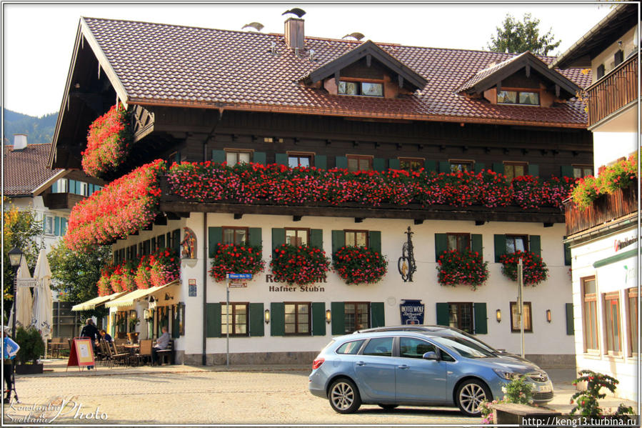 Обераммергау – воздушный городок, воздушной живописи Обераммергау, Германия