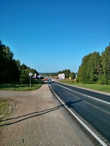 Трасса на Киров, расположенная между Стулово и деревней Ситники.
