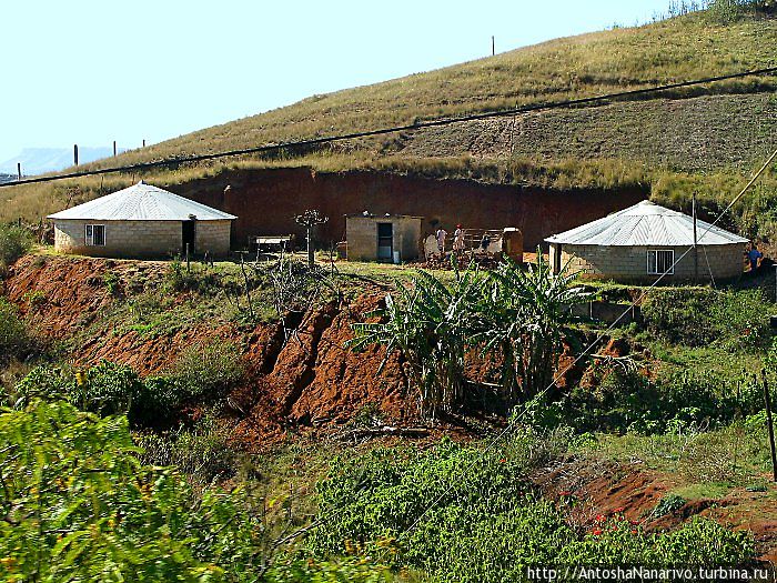 Традиционные круглые дома Провинция Квазулу-Натал, ЮАР