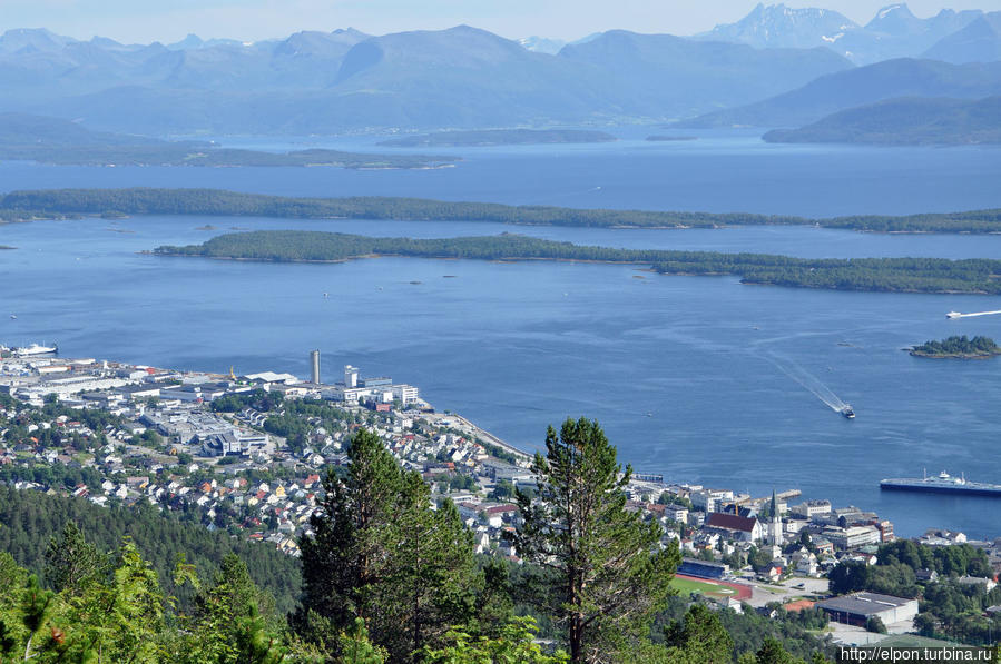 222 вершины и город роз Мольде, Норвегия