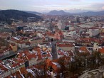 Вид на Любляну со смотровой башни
