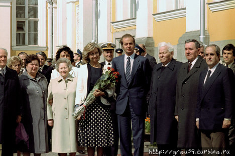 Во время визита в СССР в 1984 году (Из Интернета) Москва, Россия