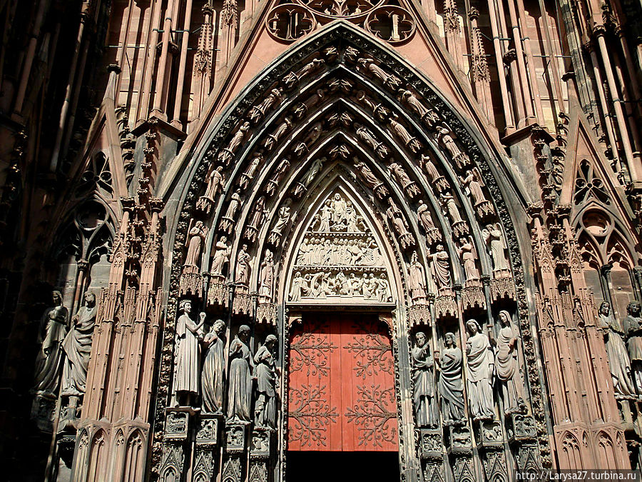 Правый портал западного фасада Страсбург, Франция