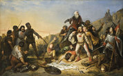 Schlacht an der Ulrepforte (Картина Gustave Buschmann & Edouard Jean Conrad Hamman, 1841) Из Интернета