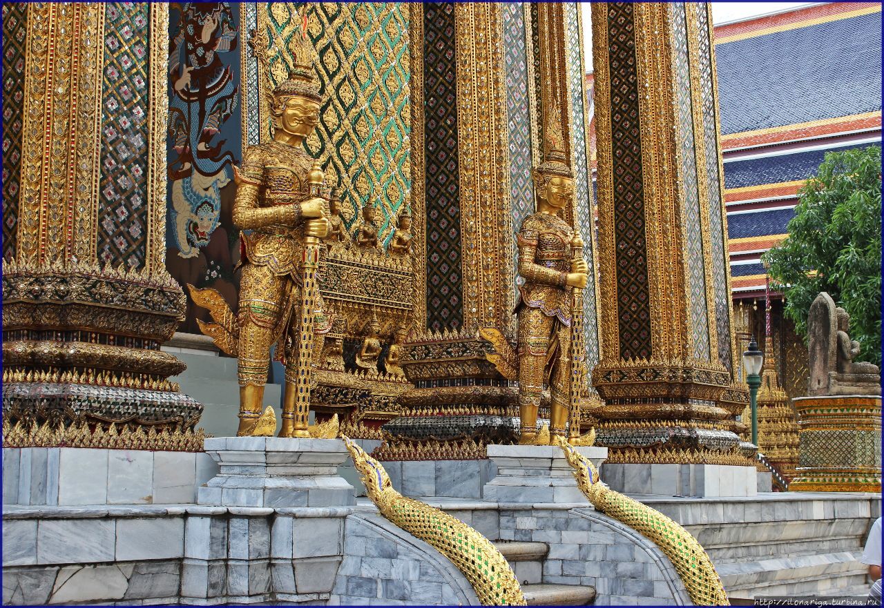 Золото королевских дворцов Бангкока Бангкок, Таиланд