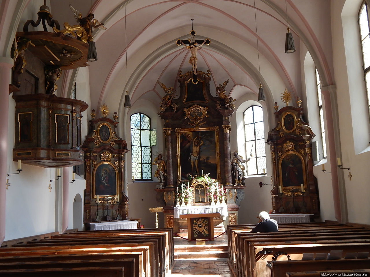 Церковь Св.Себастиана (1512) Рамзау-Берхтесгаден, Германия