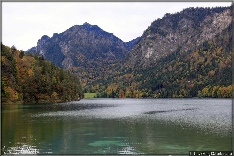Бирюзовая гладь озера Альпзее Швангау, Германия