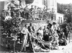 Фрагмент фильма Лесная быль, декорацией которого выступала усадьба Чапских в Прилуках