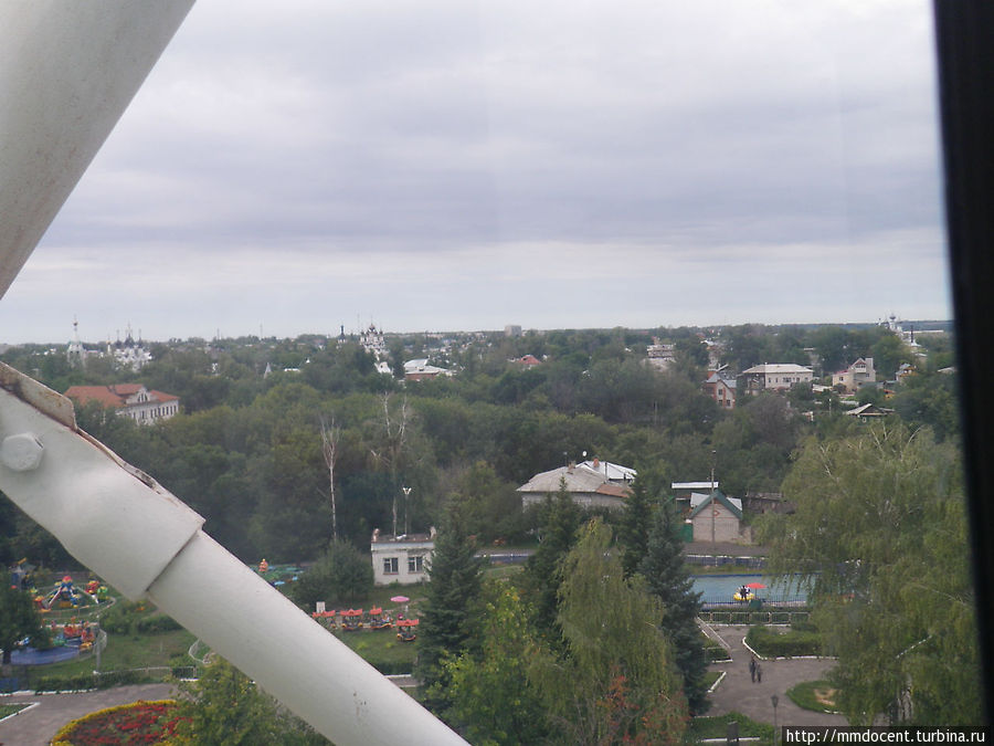 Вид на город с колеса обозрения Муром, Россия