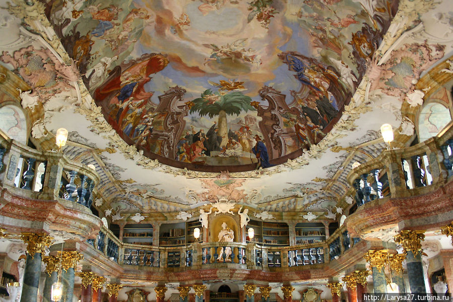 Библиотека монастыря Виблинген Виблинген, Германия