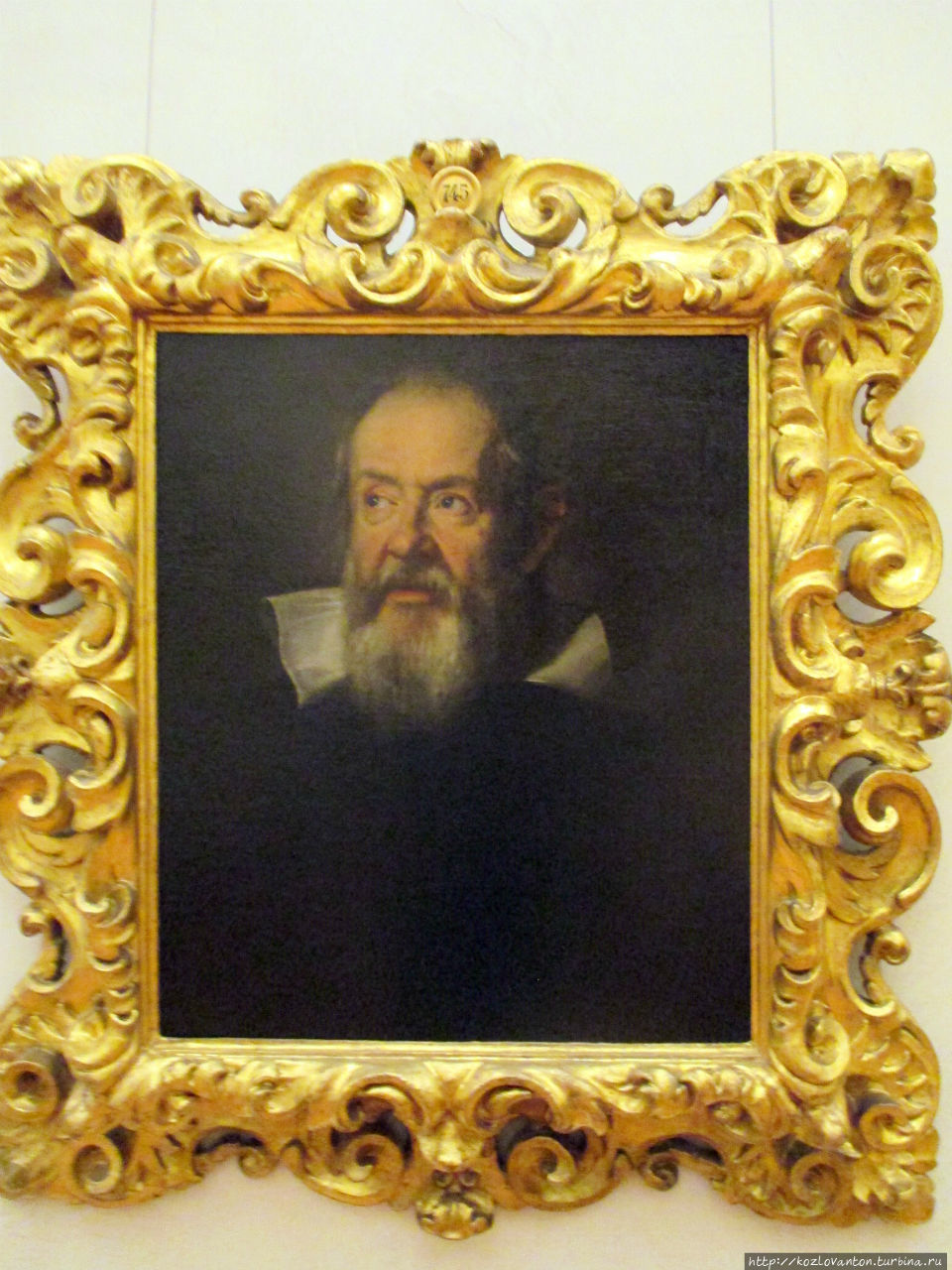 Портрет Галилео Галилея кисти Юстуса Сустерманса. Так и хочется сказать, что из школьного учебника физики, но нет — из галереи Уффици. Пиза, Италия