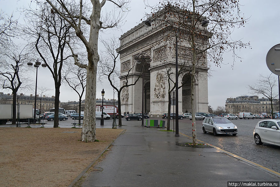 Триумфальная арка. Париж, Франция