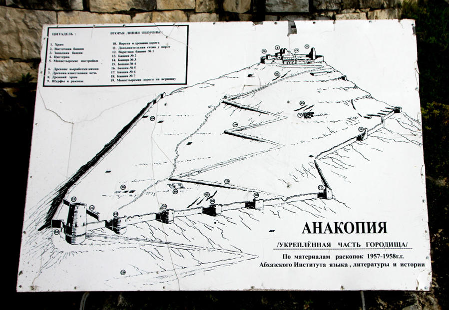 Пейзажи древней Анакопии Новый Афон, Абхазия