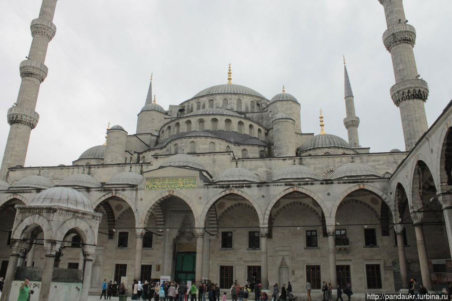во дворе Голубой мечети Стамбул, Турция