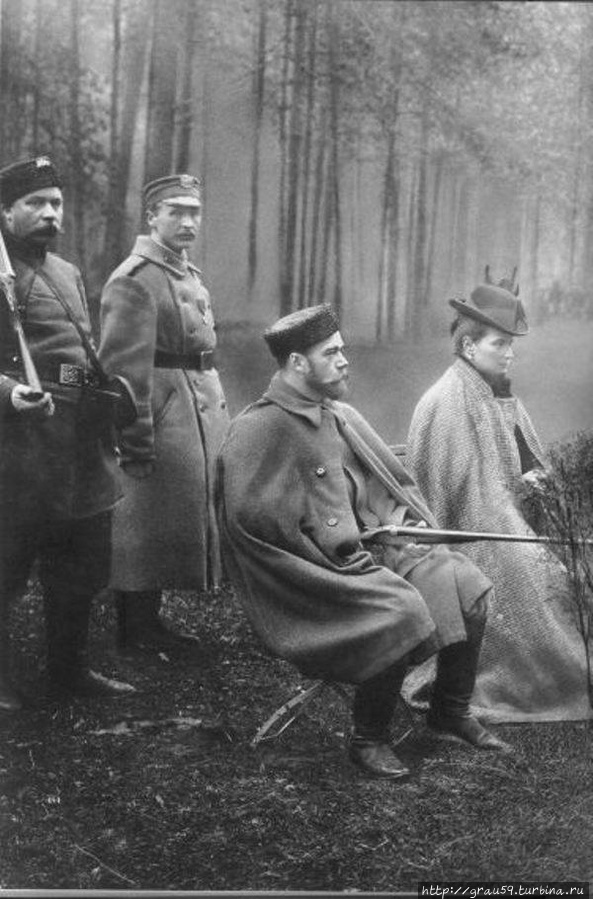 Николай II и Александра Федоровна на охоте (фото из Интернета) Крымский природный заповедник, Россия