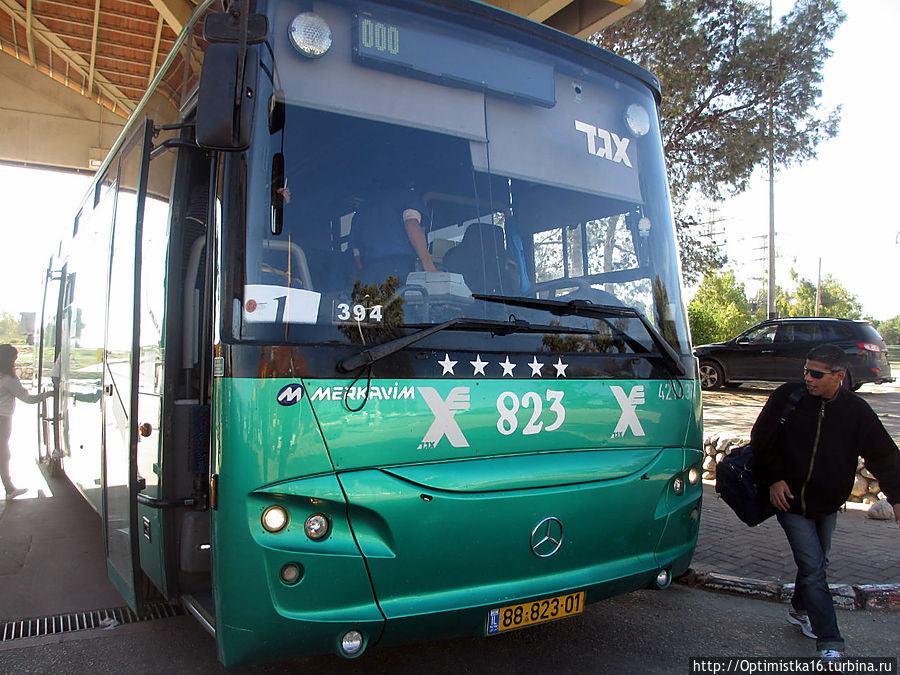 Из Тель-Авива в Эйлат на автобусе фирмы 
